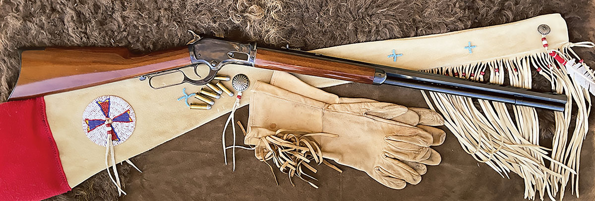 The Uberti 1883 Burgess is a faithful reproduction of the Colt Burgess rifle.